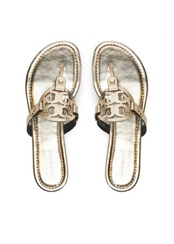 Tory Burch Japonki Miller 162596 Złoty ze sklepu MODIVO w kategorii Klapki damskie - zdjęcie 187664986