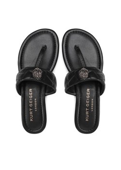 Kurt Geiger Japonki Kensington T-Bar Sandal 8651400109 Czarny ze sklepu MODIVO w kategorii Klapki damskie - zdjęcie 187664989
