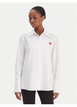 HUGO Koszula Erselia 50556398 Biały Regular Fit ze sklepu MODIVO w kategorii Koszule damskie - zdjęcie 187665037