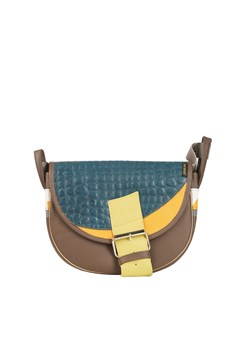 brązowa  damska torebka listonoszka skórzana na ramię Freshman Mini ze sklepu Słoń Torbalski w kategorii Listonoszki - zdjęcie 187665485