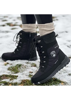 Czarne zimowe śniegowce damskie z membraną American Club Softshell Sn2 ze sklepu suzana.pl w kategorii Śniegowce damskie - zdjęcie 187665507