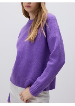 Reserved - Sweter z obniżoną linią ramion - fioletowy ze sklepu Reserved w kategorii Swetry damskie - zdjęcie 187666019