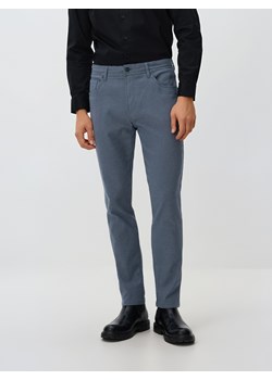 Reserved - Bawełniane spodnie slim fit - granatowy ze sklepu Reserved w kategorii Spodnie męskie - zdjęcie 187666115