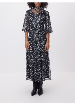 Reserved - Szyfonowa sukienka maxi - czarny ze sklepu Reserved w kategorii Sukienki - zdjęcie 187666129