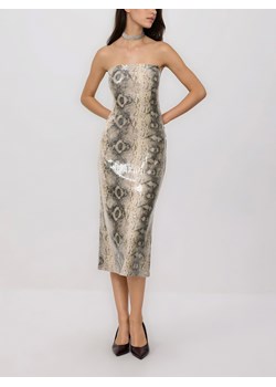 Reserved - Sukienka midi w zwierzęcy wzór - wielobarwny ze sklepu Reserved w kategorii Sukienki - zdjęcie 187666267