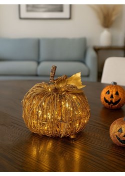 Sinsay - Lampka LED w kształcie dyni - beżowy ze sklepu Sinsay w kategorii Oświetlenie led - zdjęcie 187666817