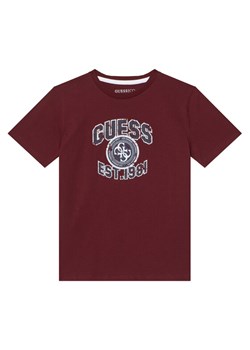 Guess T-Shirt L6RI13 K8HM4 Bordowy Regular Fit ze sklepu MODIVO w kategorii T-shirty chłopięce - zdjęcie 187666887