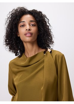 Reserved - Bluzka z ozdobnym detalem - oliwkowy ze sklepu Reserved w kategorii Bluzki damskie - zdjęcie 187667438
