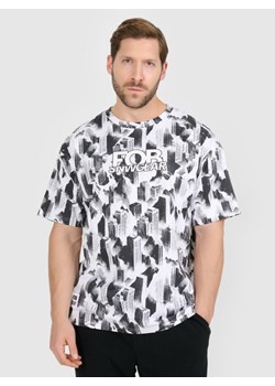 Męski t-shirt oversize z nadrukiem 4F 4FRAW25TTSHM3787 - multikolor ze sklepu Sportstylestory.com w kategorii T-shirty męskie - zdjęcie 187667716