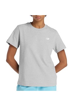 Koszulka damska New Balance WT41509AG - szara ze sklepu streetstyle24.pl w kategorii Bluzki damskie - zdjęcie 187667775