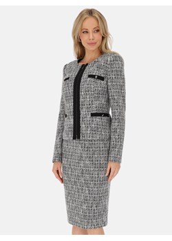 Dzianinowy żakiet pudełkowy na suwak Potis & Verso Odet ze sklepu Eye For Fashion w kategorii Marynarki damskie - zdjęcie 187668979