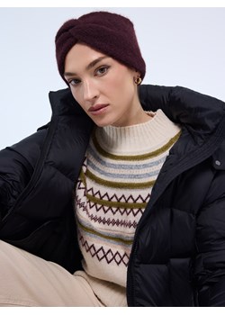 Mohito - Dzianinowa bordowa opaska z dodatkiem wełny - kasztanowy ze sklepu Mohito w kategorii Opaski do włosów - zdjęcie 187669105