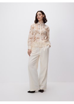 Reserved - Koszula z wiskozą - beżowy ze sklepu Reserved w kategorii Koszule damskie - zdjęcie 187669429