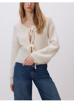 Reserved - Kardigan z wełną alpaki - złamana biel ze sklepu Reserved w kategorii Swetry damskie - zdjęcie 187669558