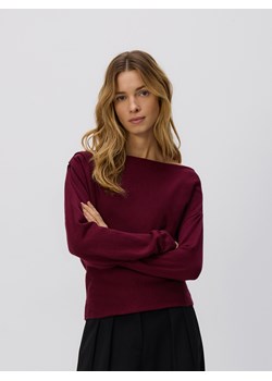 Reserved - Sweter z błyszczącą aplikacją - bordowy ze sklepu Reserved w kategorii Swetry damskie - zdjęcie 187669596