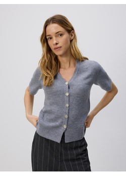 Reserved - Kardigan z dekoracyjnymi guzikami - szary ze sklepu Reserved w kategorii Swetry damskie - zdjęcie 187669619
