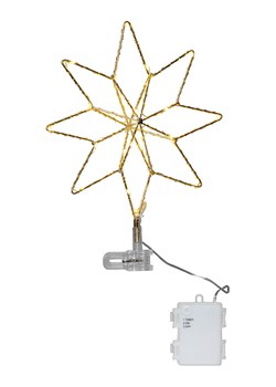 Best Season Gwiazda LED &quot;Topsy&quot; w kolorze złotym - 23 x 30 cm ze sklepu Limango Polska w kategorii Dekoracje bożonarodzeniowe - zdjęcie 187669827