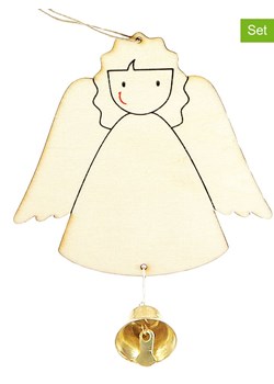 SUNNYSUE Drewniane zawieszki (6 szt.) ze sklepu Limango Polska w kategorii Zabawki - zdjęcie 187669858