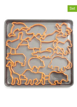 Trendy Kitchen by EXCÉLSA 15-częściowy zestaw w kolorze antracytowo-pomarańczowym ze sklepu Limango Polska w kategorii Akcesoria do pieczenia - zdjęcie 187669867