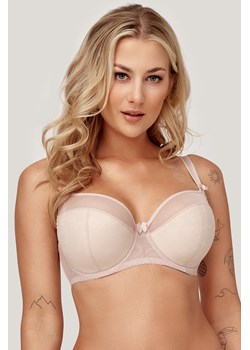 Biustonosz półusztywniany Azal Anita beżowy ze sklepu kontri.pl w kategorii Biustonosze - zdjęcie 187670509