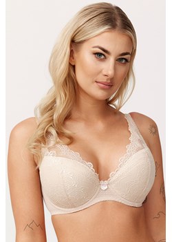Biustonosz półusztywniany Azal Wera beżowy ze sklepu kontri.pl w kategorii Biustonosze - zdjęcie 187670545