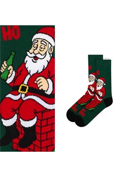 Skarpetki Niegrzeczny Mikołaj Pijaczek ze sklepu Sklep SOXO w kategorii Skarpetki męskie - zdjęcie 187670558