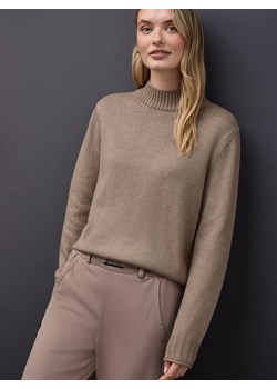 Street One Sweter damski z dzianiny Kobiety taupe marmurkowy ze sklepu vangraaf w kategorii Swetry damskie - zdjęcie 187670568