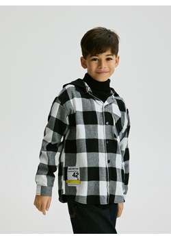 Reserved - Koszula oversize w kratę - czarny ze sklepu Reserved w kategorii Koszule chłopięce - zdjęcie 187670678