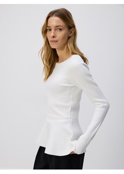 Reserved - Sweter z baskinką - kremowy ze sklepu Reserved w kategorii Bluzki damskie - zdjęcie 187670749