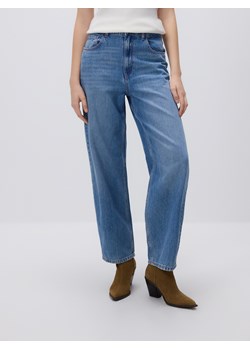 Reserved - Jeansy barrel leg - niebieski ze sklepu Reserved w kategorii Jeansy damskie - zdjęcie 187670937