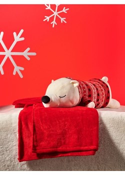 Sinsay - Pluszowy miś polarny z kocem ukrytym w kieszonce na zamek - wielobarwny ze sklepu Sinsay w kategorii Zabawki - zdjęcie 187671388