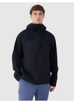 Męska kurtka trekkingowa 4F 4FWSS25TTJAM711 - czarna ze sklepu Sportstylestory.com w kategorii Kurtki męskie - zdjęcie 187671475