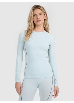 Damska bielizna termoaktywna (góra) 4F 4FWAW25USEAF203 - niebieska ze sklepu Sportstylestory.com w kategorii Bielizna termoaktywna damska - zdjęcie 187671657