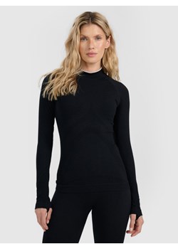 Damska bielizna termoaktywna (góra) 4F 4FWAW25USEAF205 - czarna ze sklepu Sportstylestory.com w kategorii Bielizna termoaktywna damska - zdjęcie 187671718