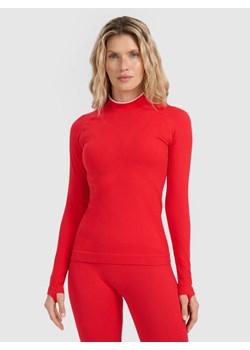 Damska bielizna termoaktywna (góra) 4F 4FWAW25USEAF205 - czerwona ze sklepu Sportstylestory.com w kategorii Bielizna termoaktywna damska - zdjęcie 187671728