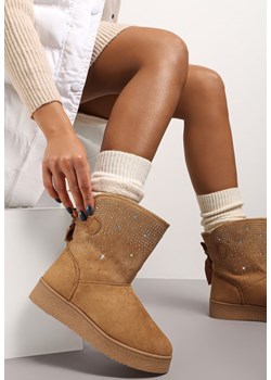 Camelowe Śniegowce Susitna ze sklepu renee.pl w kategorii Śniegowce damskie - zdjęcie 187673726