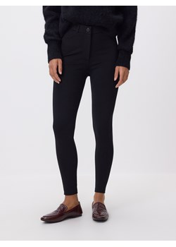 Reserved - Legginsy z wiskozą - czarny ze sklepu Reserved w kategorii Spodnie damskie - zdjęcie 187673769