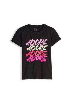 GATE Bawełniana koszulka z nadrukiem 8Y ze sklepu gateshop w kategorii Bluzki dziewczęce - zdjęcie 187673947