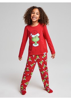 Sinsay - Bawełniana piżama dwuczęściowa z nadrukiem Grinch - czerwony ze sklepu Sinsay w kategorii Piżamy dziecięce - zdjęcie 187674679