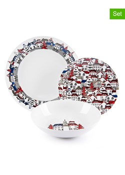 Trendy Kitchen by EXCÉLSA 12-częściowy zestaw talerzy &quot;Innsbruck&quot; w kolorze białym ze sklepu Limango Polska w kategorii Naczynia - zdjęcie 187674787