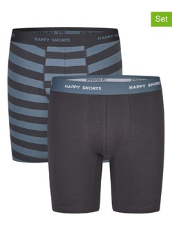 Happy Shorts Bokserki (2 pary) w kolorze niebiesko-czarnym ze sklepu Limango Polska w kategorii Majtki męskie - zdjęcie 187674948