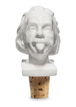 Donkey Zatyczka &quot;Einstein&quot; w kolorze białym do butelki - 4 x 8,5 x 4 cm ze sklepu Limango Polska w kategorii Naczynia - zdjęcie 187674999