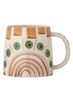 Bloomingville Kubek jumbo &quot;Shama&quot; w kolorze beżowo-pomarańczowo-zielonym - 515 ml ze sklepu Limango Polska w kategorii Dzbanki i zaparzacze - zdjęcie 187675366