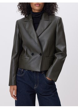 Reserved - Marynarka z imitacji skóry - jasny zielony ze sklepu Reserved w kategorii Marynarki damskie - zdjęcie 187676255