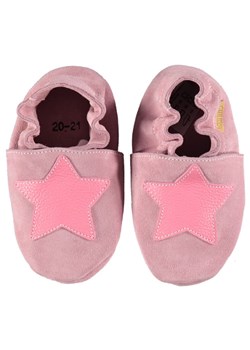 lamino Skórzane buty w kolorze różowym do raczkowania ze sklepu Limango Polska w kategorii Kapcie dziecięce - zdjęcie 187676298