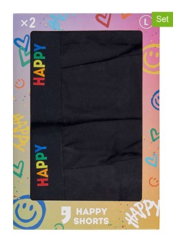 Happy Shorts Bokserki (2 pary) w kolorze czarnym ze sklepu Limango Polska w kategorii Majtki męskie - zdjęcie 187676408