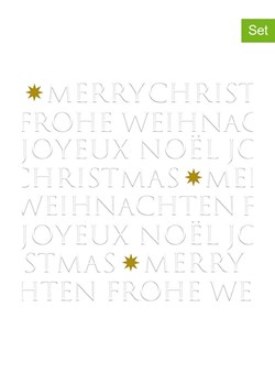 ppd Serwetki (40 szt.) &quot;Christmas embossed&quot; w kolorze białym ze sklepu Limango Polska w kategorii Akcesoria kuchenne - zdjęcie 187676618