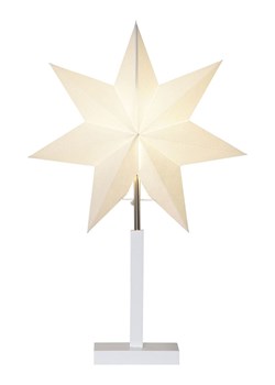 STAR Trading Lampa stojąca &quot;Stern&quot; w kolorze białym - 34 x 52 cm ze sklepu Limango Polska w kategorii Oświetlenie - zdjęcie 187676925