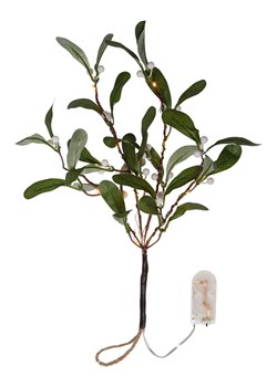 STAR Trading Gałązka jemioły LED w kolorze zielonym - 35 cm ze sklepu Limango Polska w kategorii Oświetlenie - zdjęcie 187676959