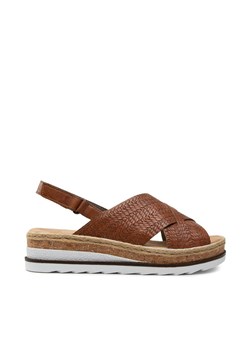 Rieker Espadryle V79B4-25A Brązowy ze sklepu MODIVO w kategorii Espadryle damskie - zdjęcie 187677106